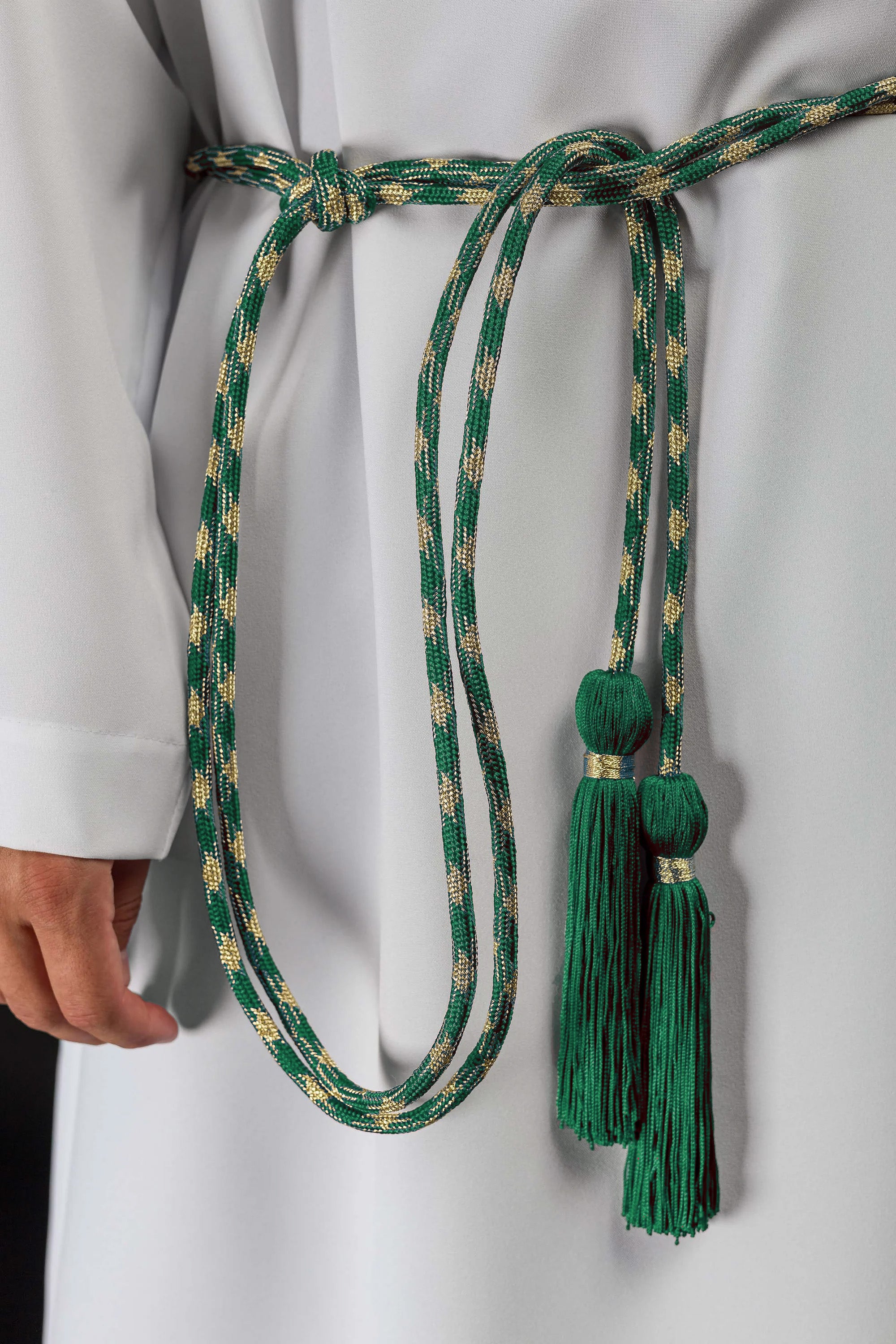 Cingulum liturgiczne zielono-złote - ORNATY.PL