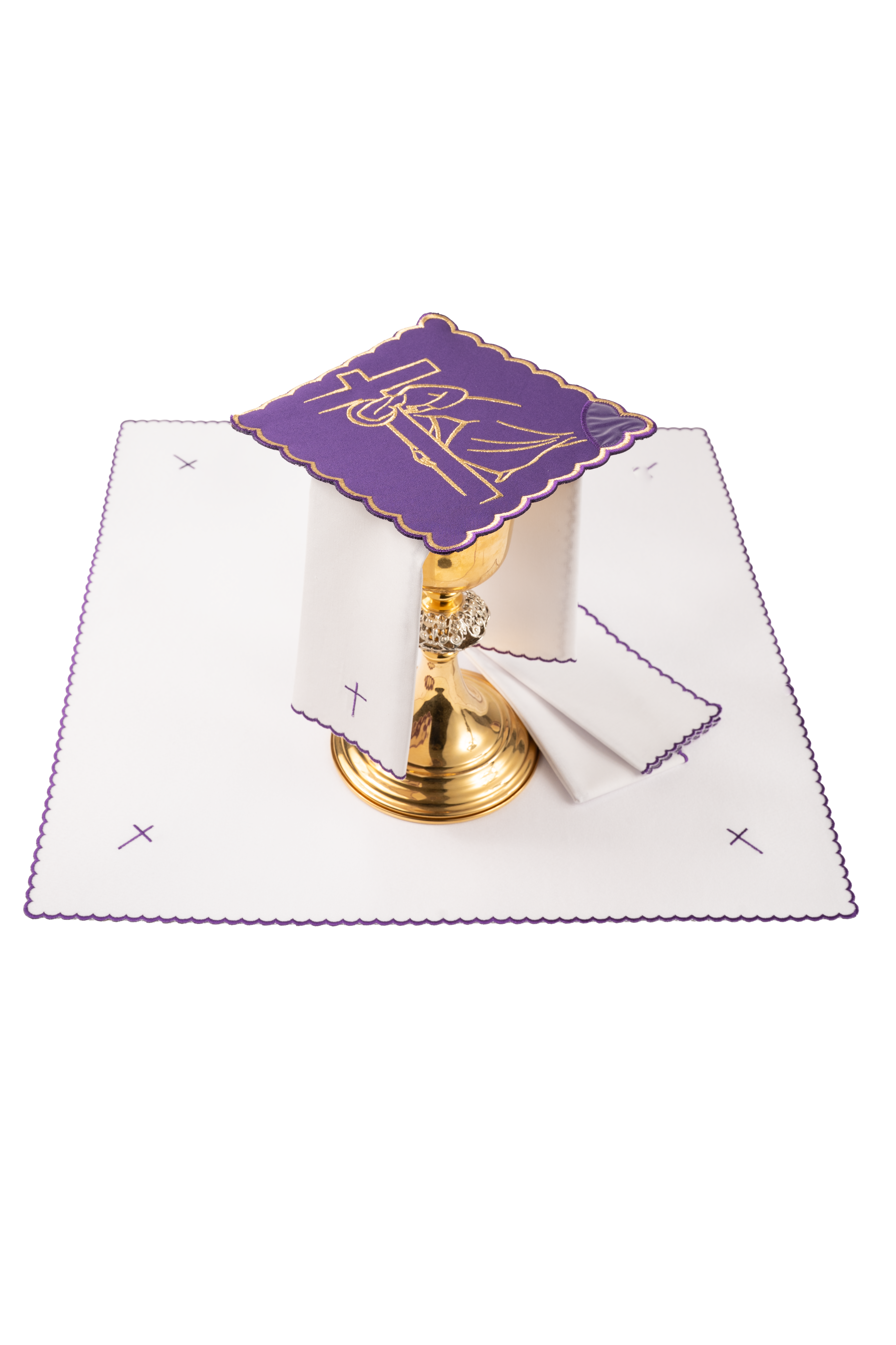 Kaležna posteljina s vezenim Križnim putem