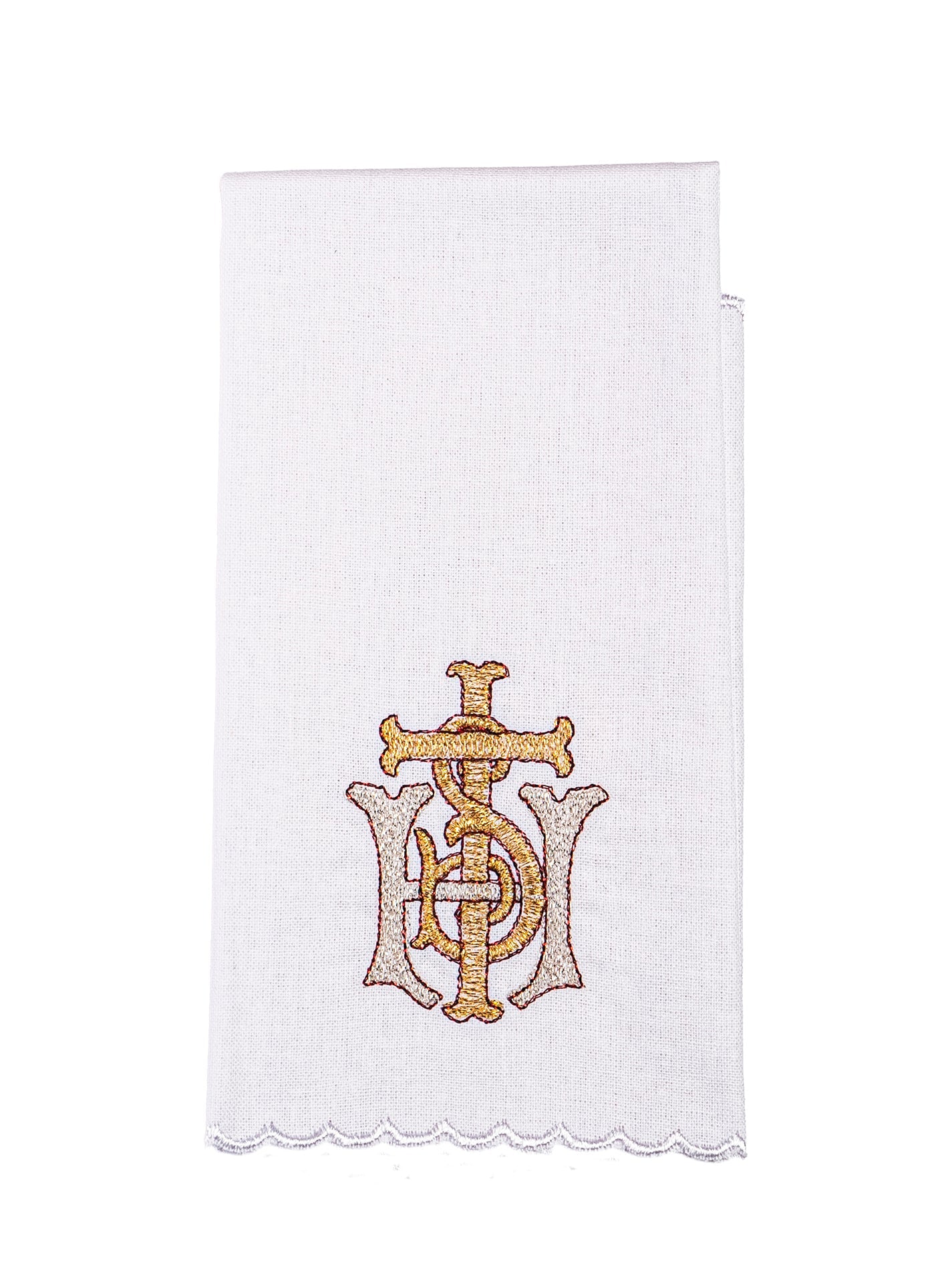 Liturgijsko rublje za kalež s debelim vezom IHS