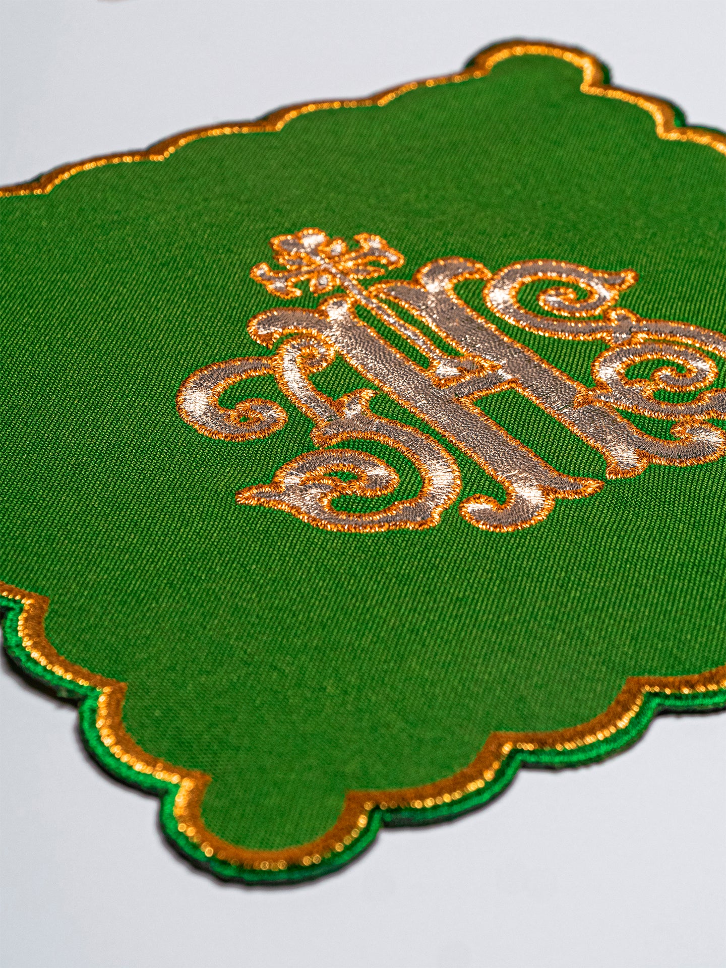 Zestaw palek z symbolem IHS w czterech kolorach liturgicznych