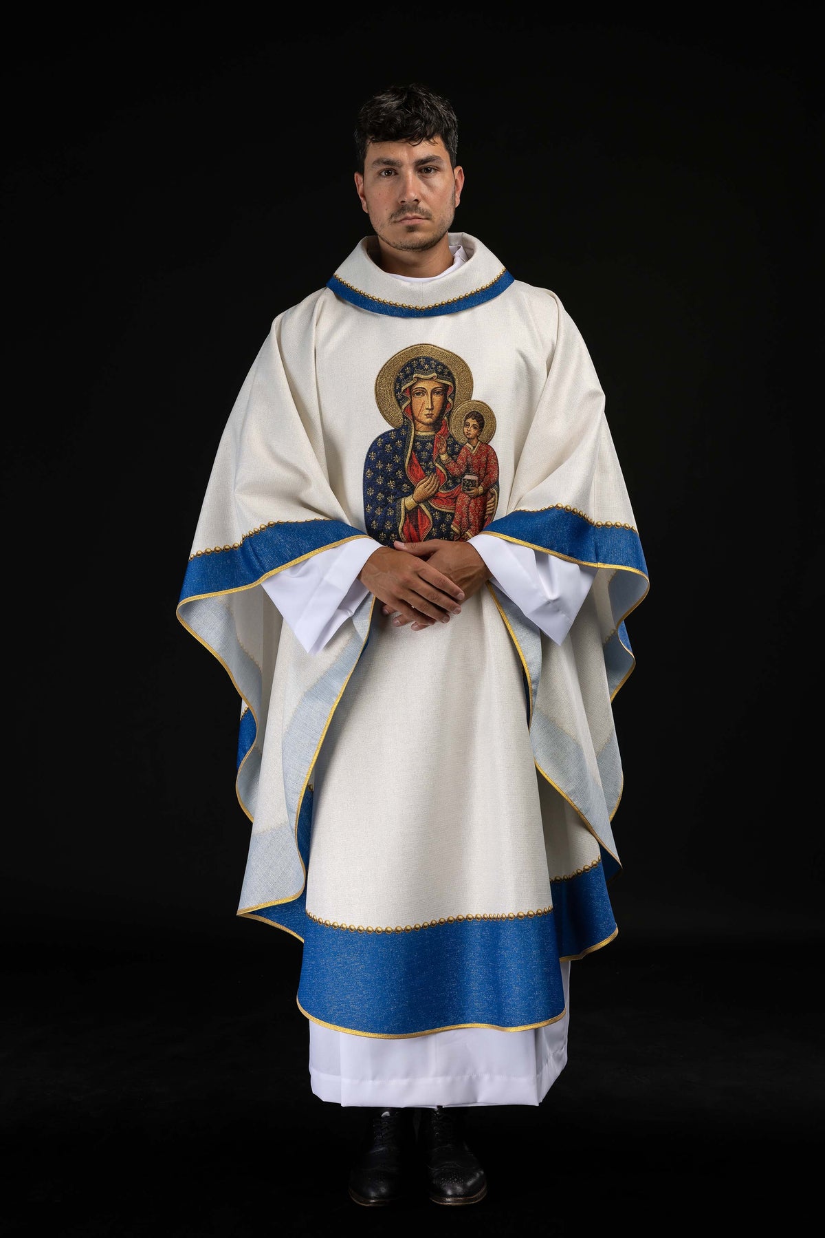 Ecru misnica s likom Gospe od Čenstohove