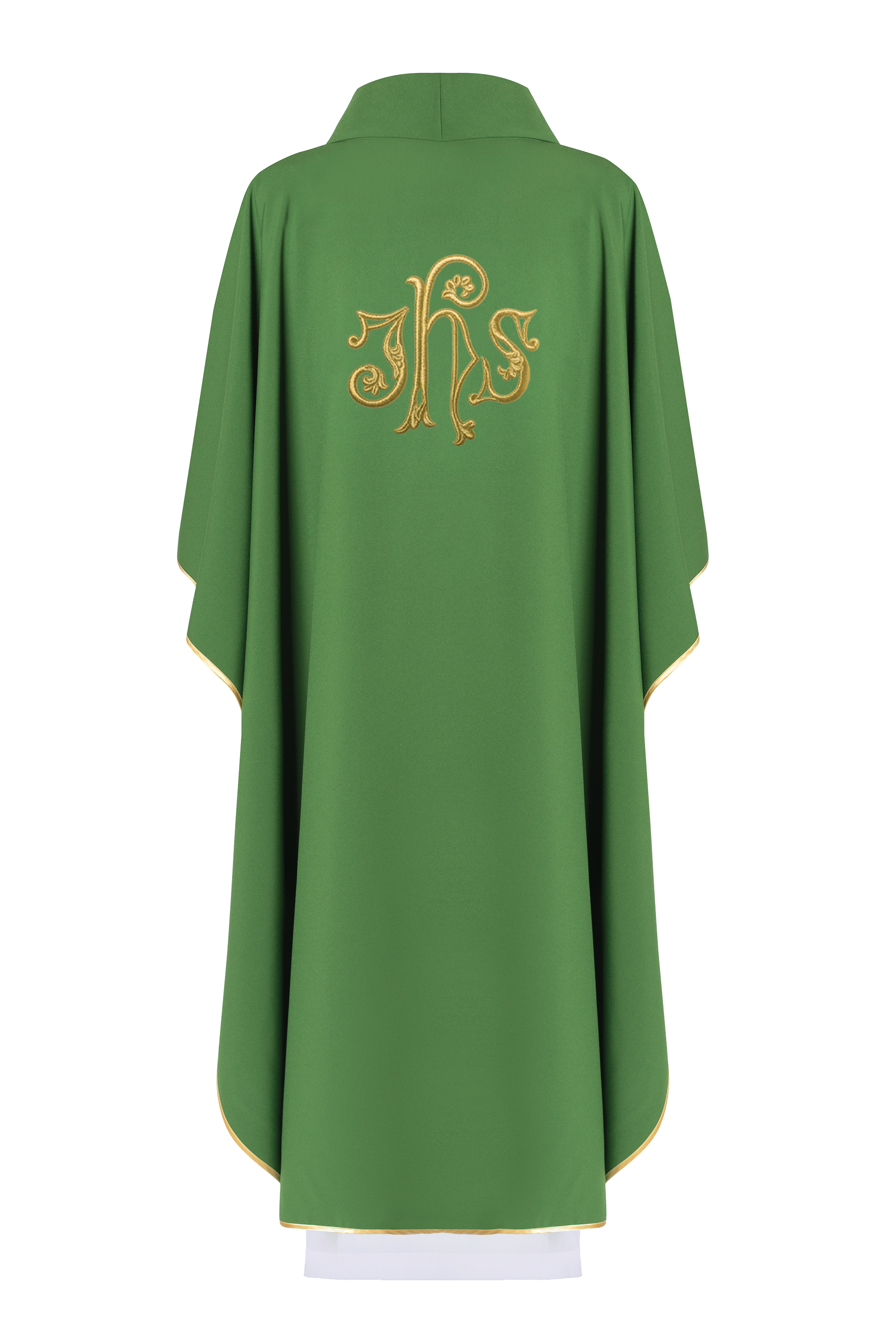 Liturgijsko ruho s izvezenim simbolom IHS Zeleno