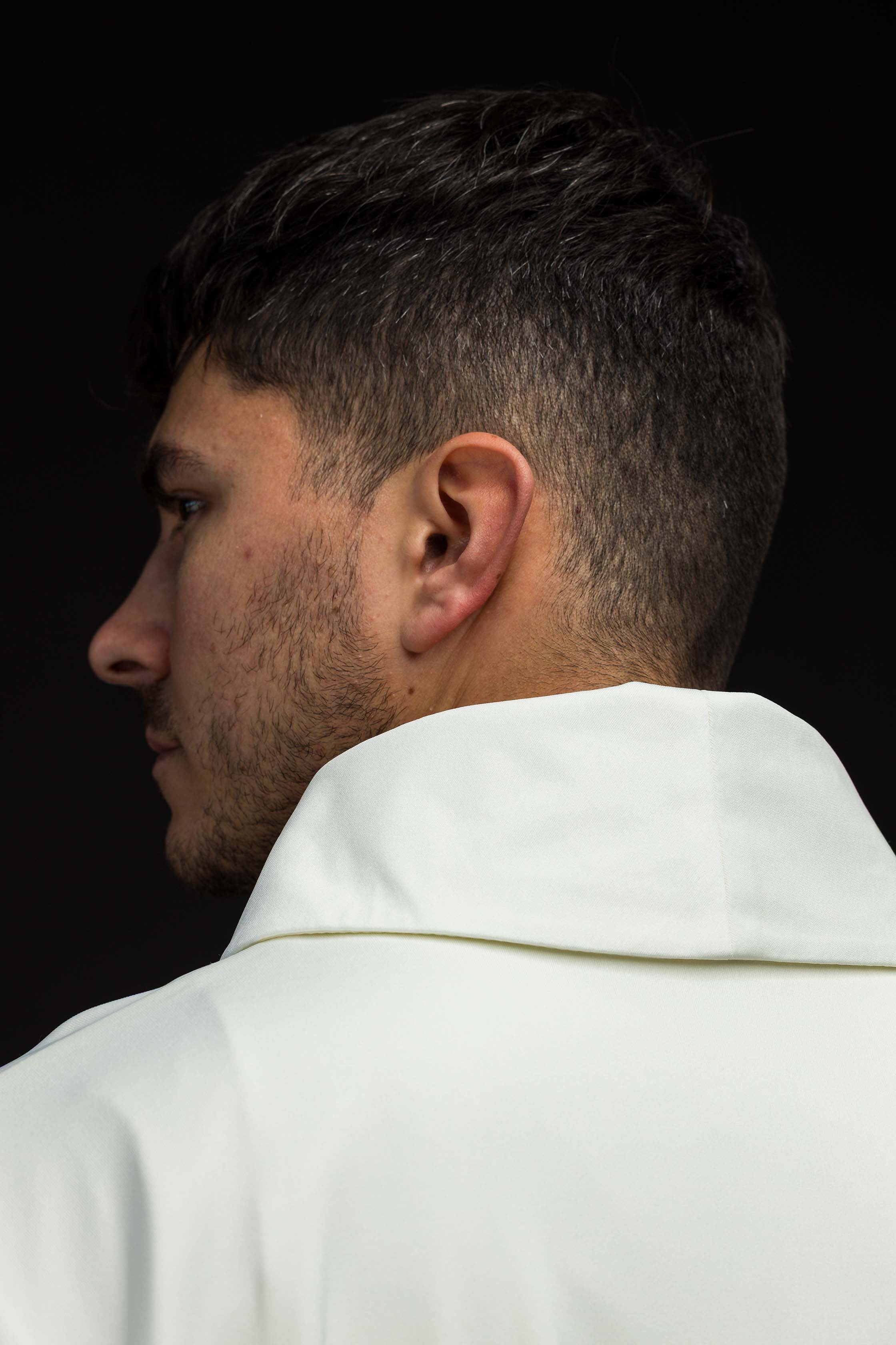 Ornat haftowany z IHS lekka dzianina SACROLITE