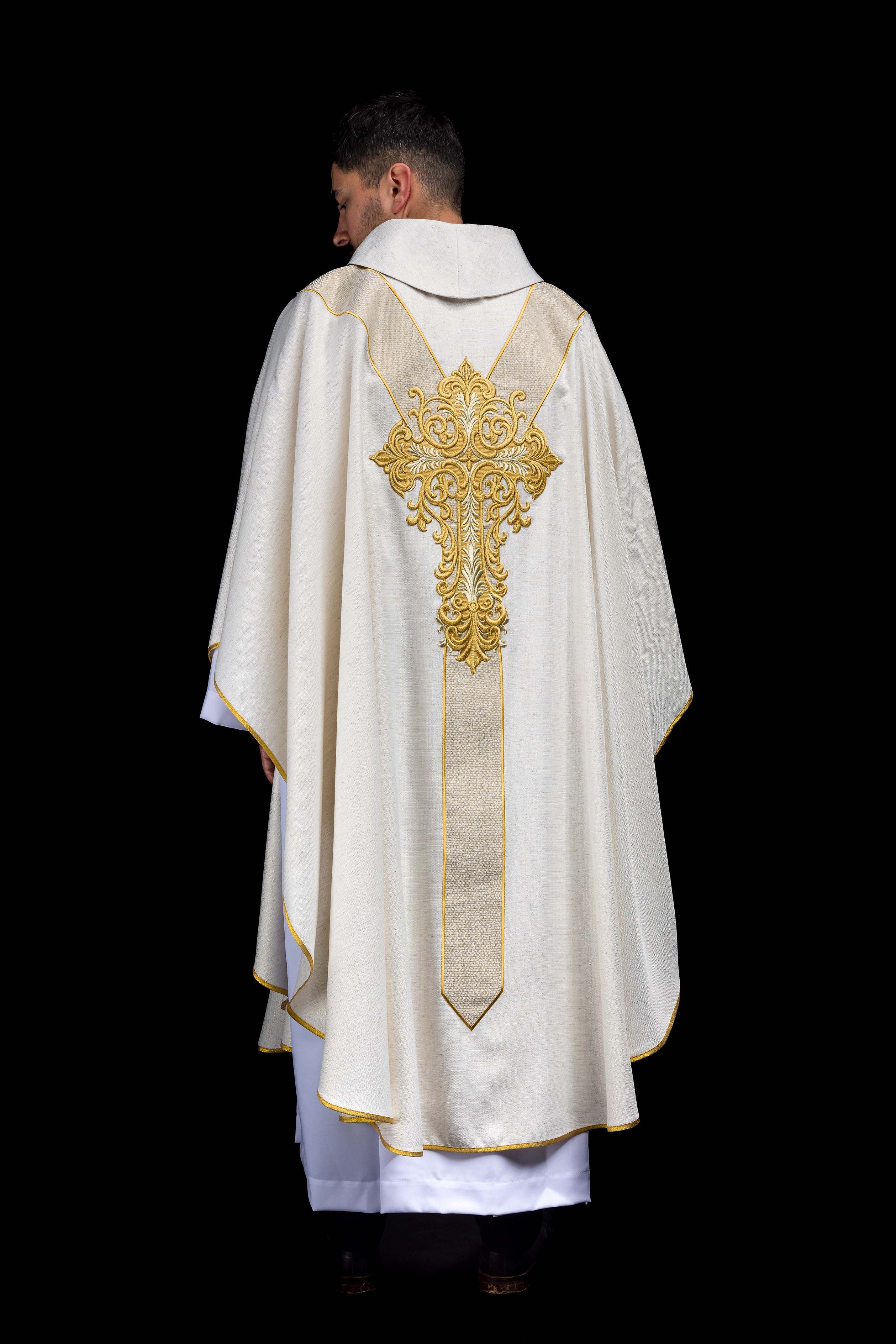 Vezeni ornati s likom Isusa Milosrdnog ecru