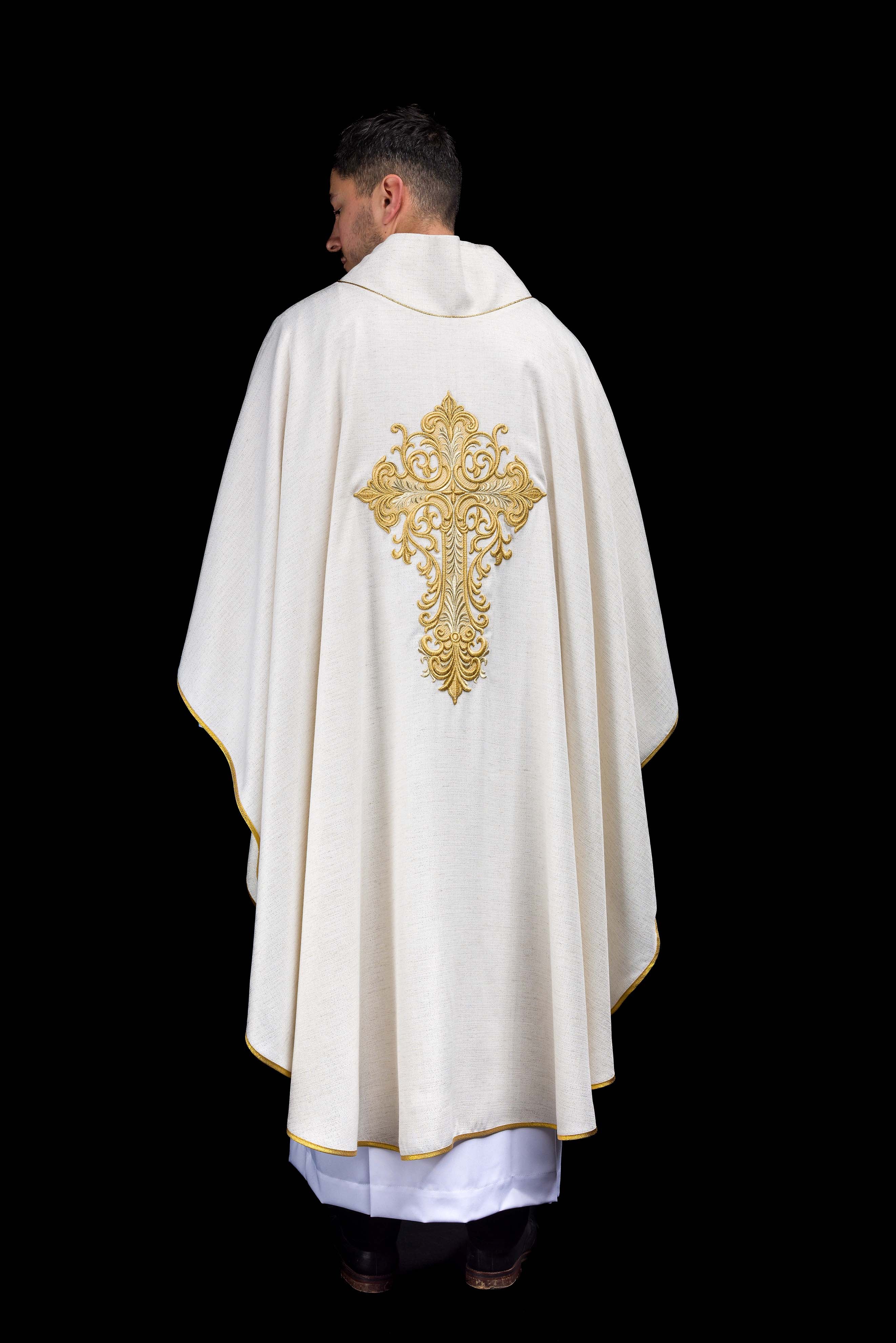 Ornat ecru s likom Isusa Milosrdnog