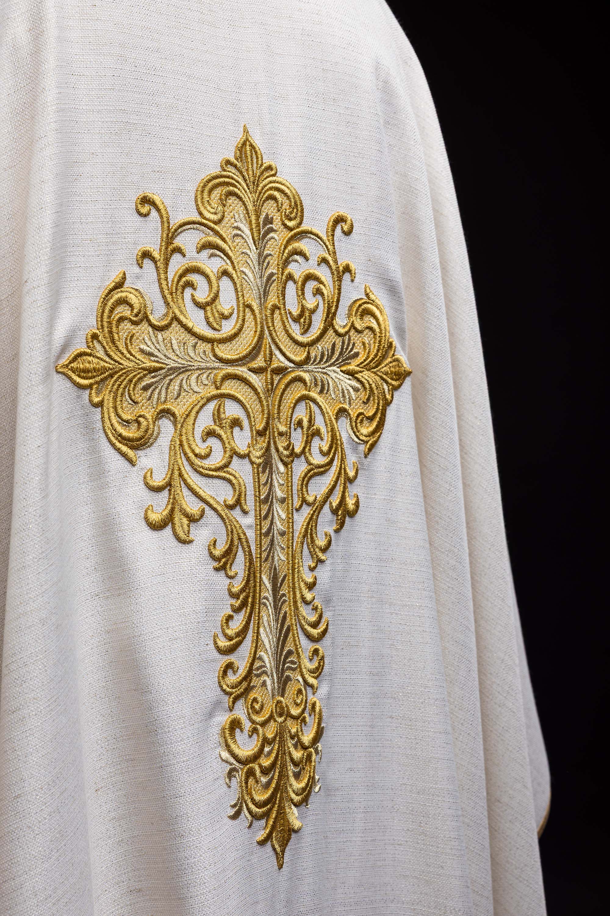 Ornat ecru s likom Isusa Milosrdnog