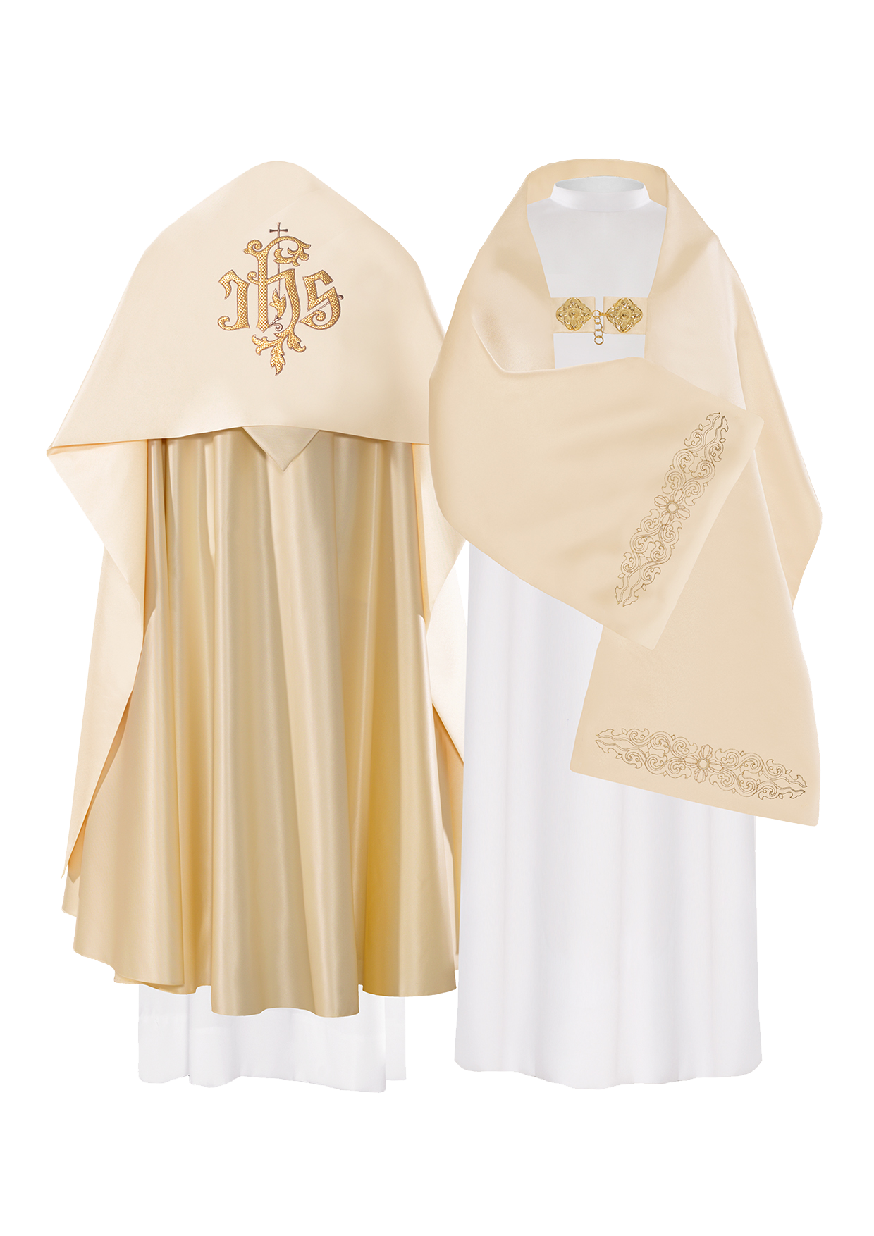 Liturgijski veo s izvezenim IHS