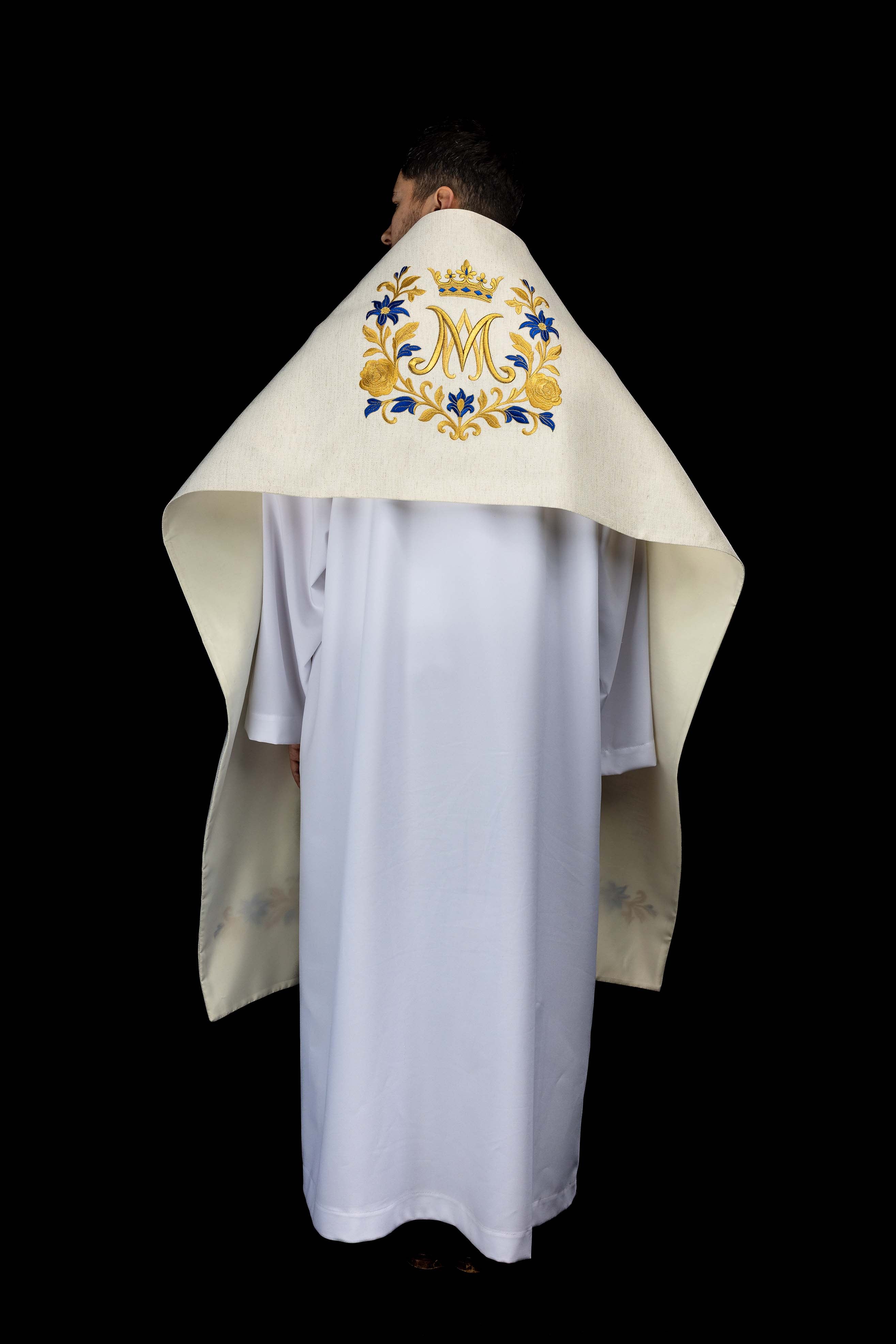 Welon haftowany z symbolem maryjnym - ORNATY.PL