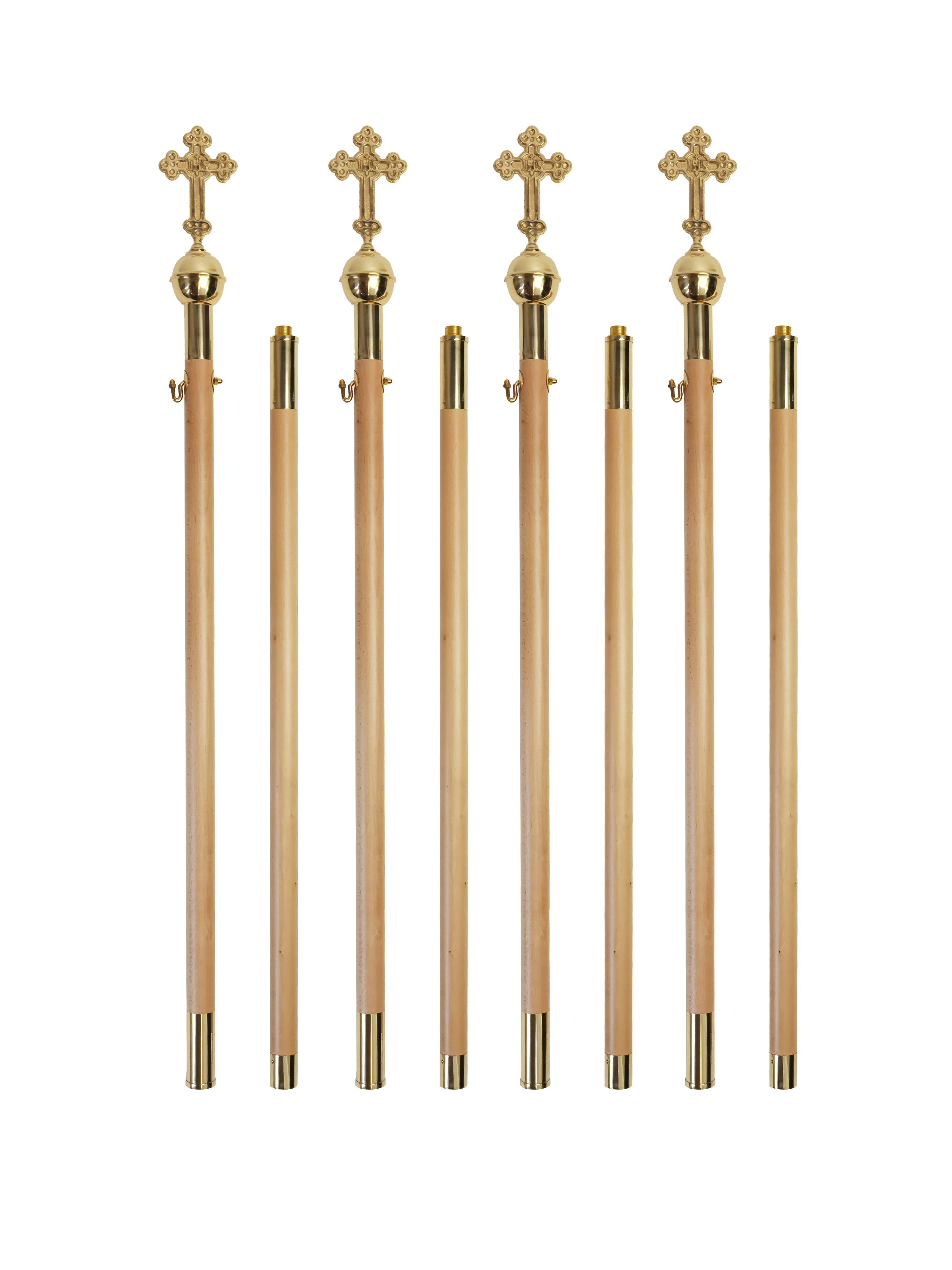 Drške za baldahin svijetlo drvo