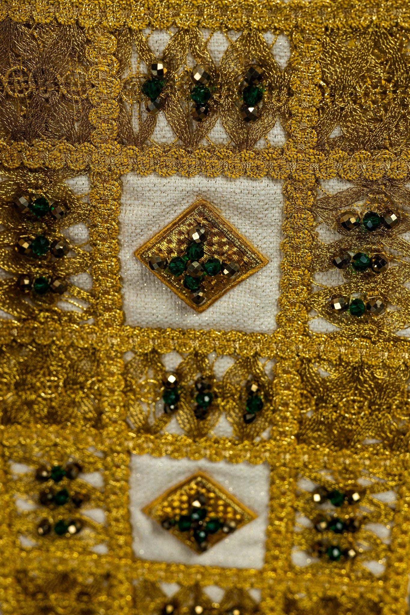 Ręcznie wykonana stuła z naturalnymi kamieniami Handmade 2013