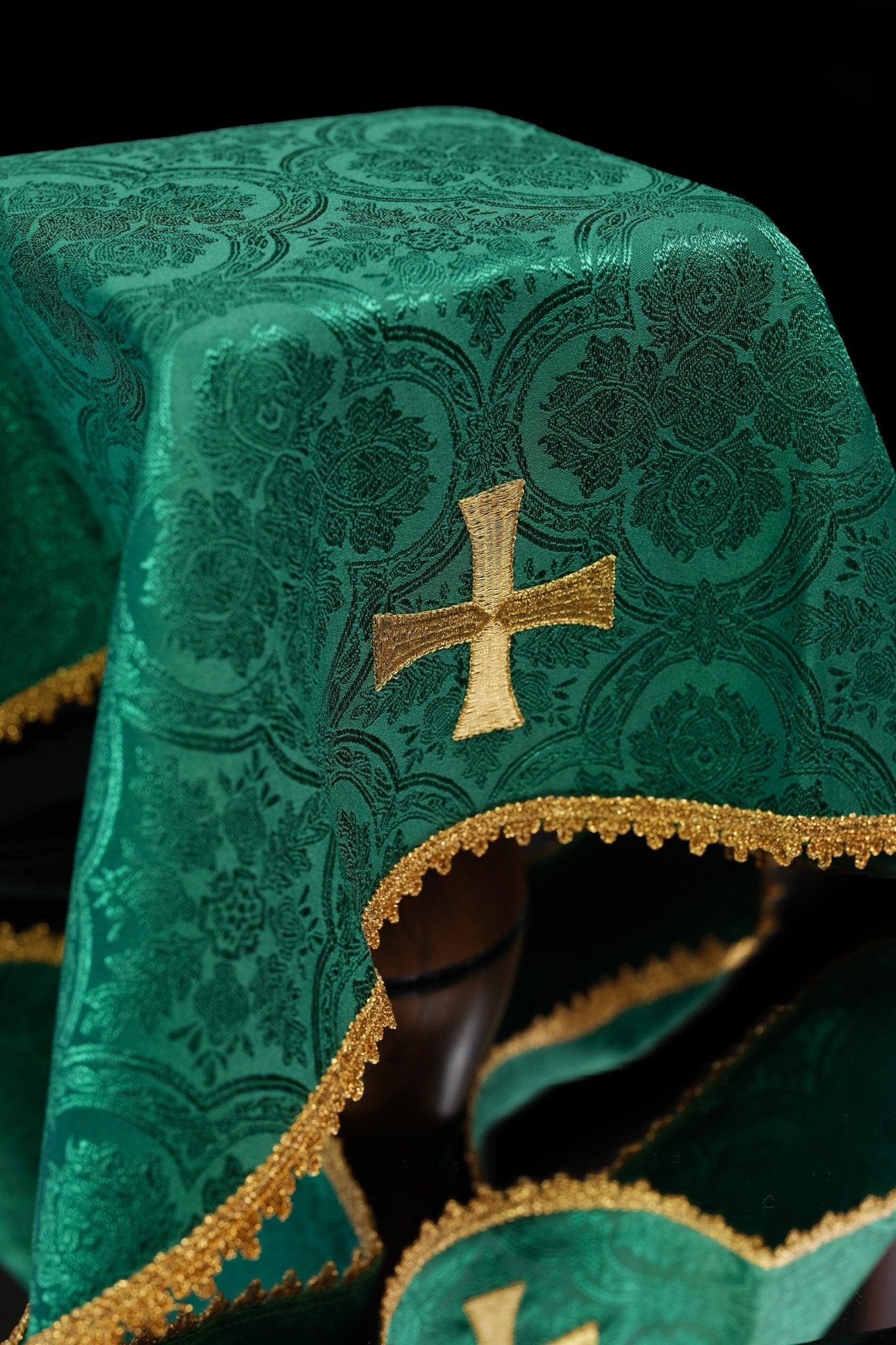 Zestaw żakardowych welonów na kielich w czterech kolorach liturgicznych