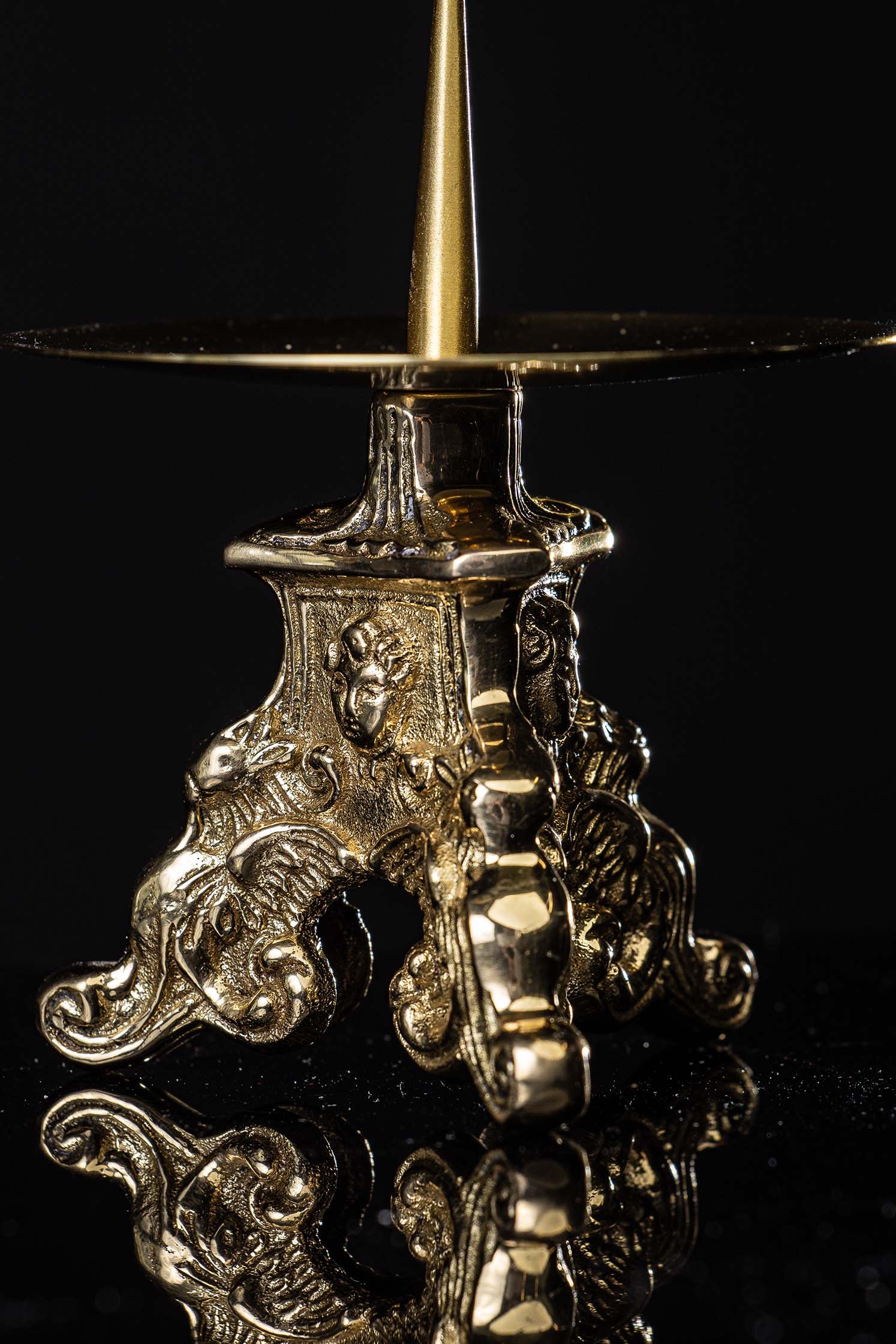 Svijećnjak - mesing - 8 cm