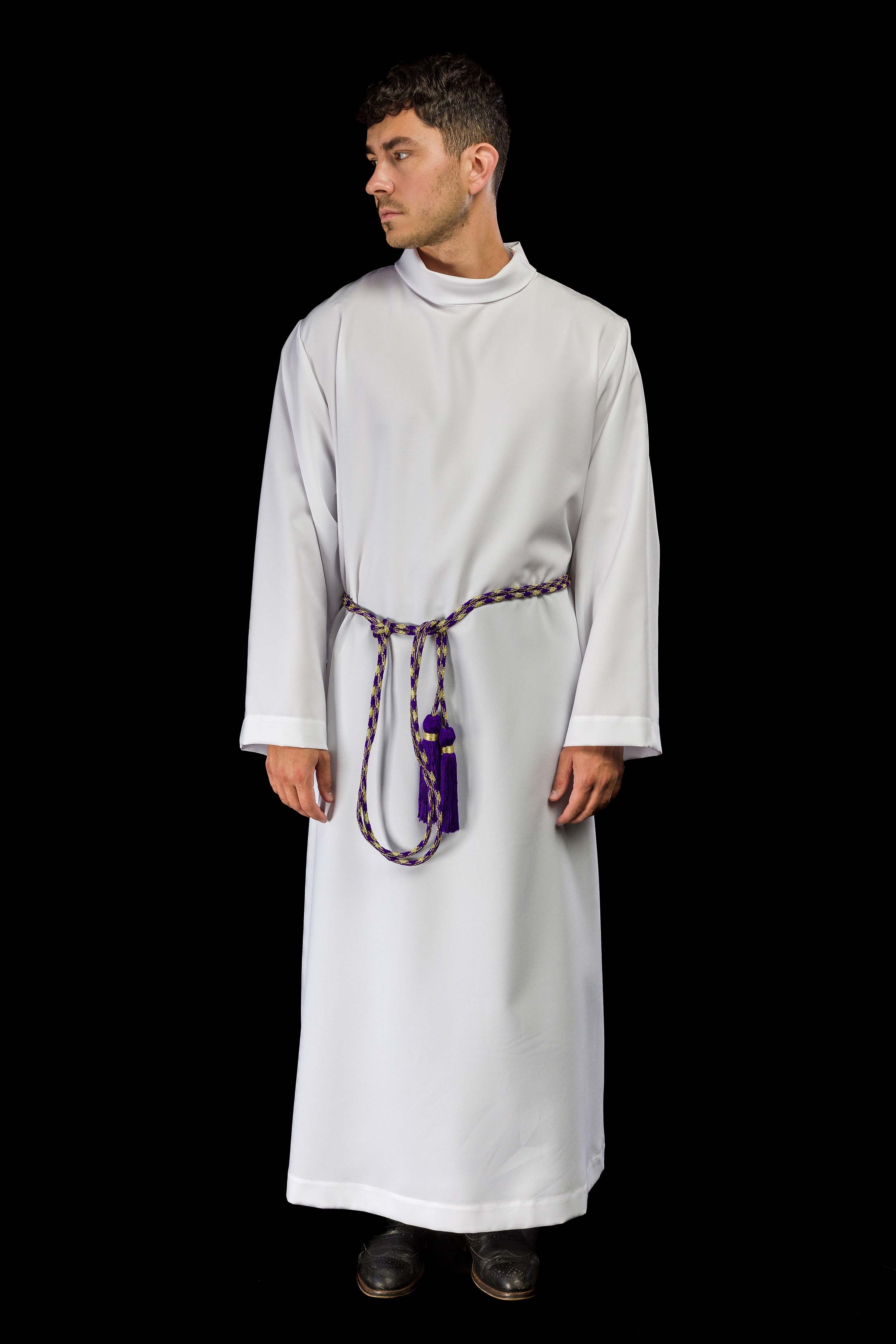 Cingulum liturgiczne fioletowo-złote