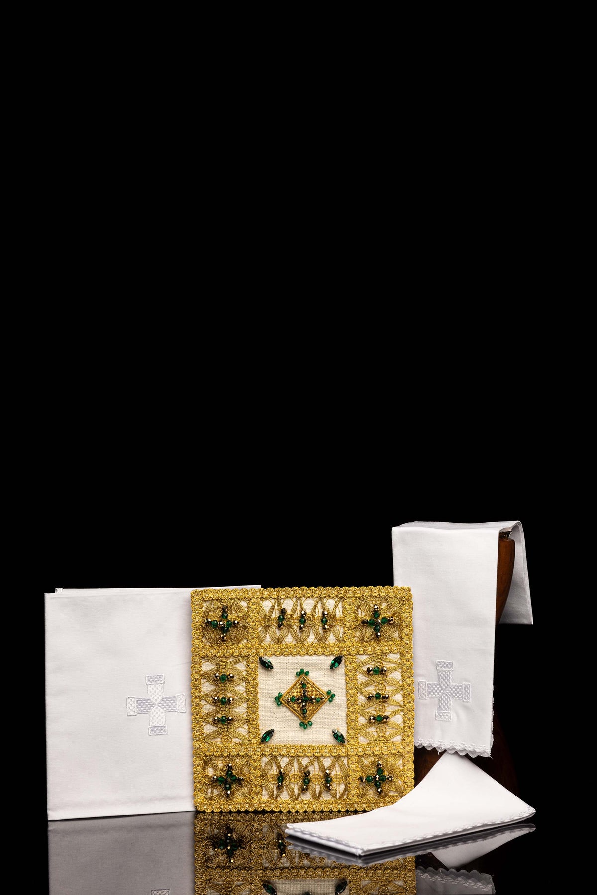 Ručno izrađena kaležna garnitura s prirodnim kamenjem Handmade 5013
