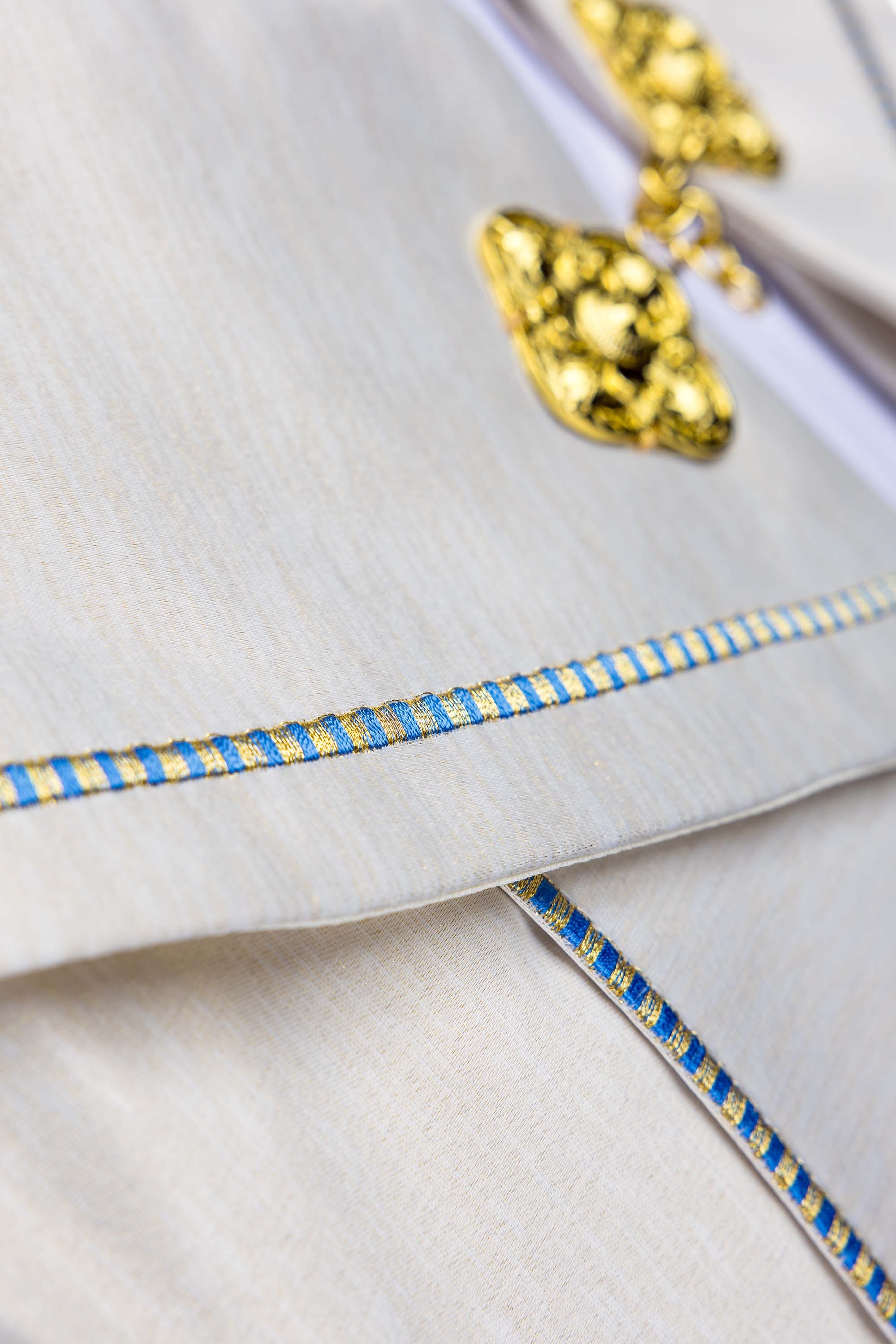 Kapa haftowana Maryjna Ecru - ORNATY.PL