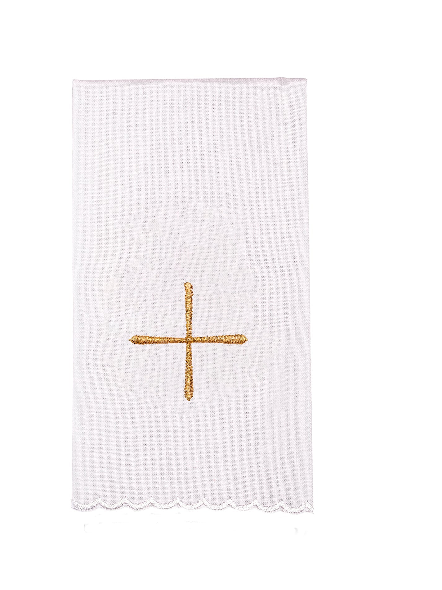 Liturgijsko rublje za kalež, baršunasto, bogato ukrašeno, Ecru