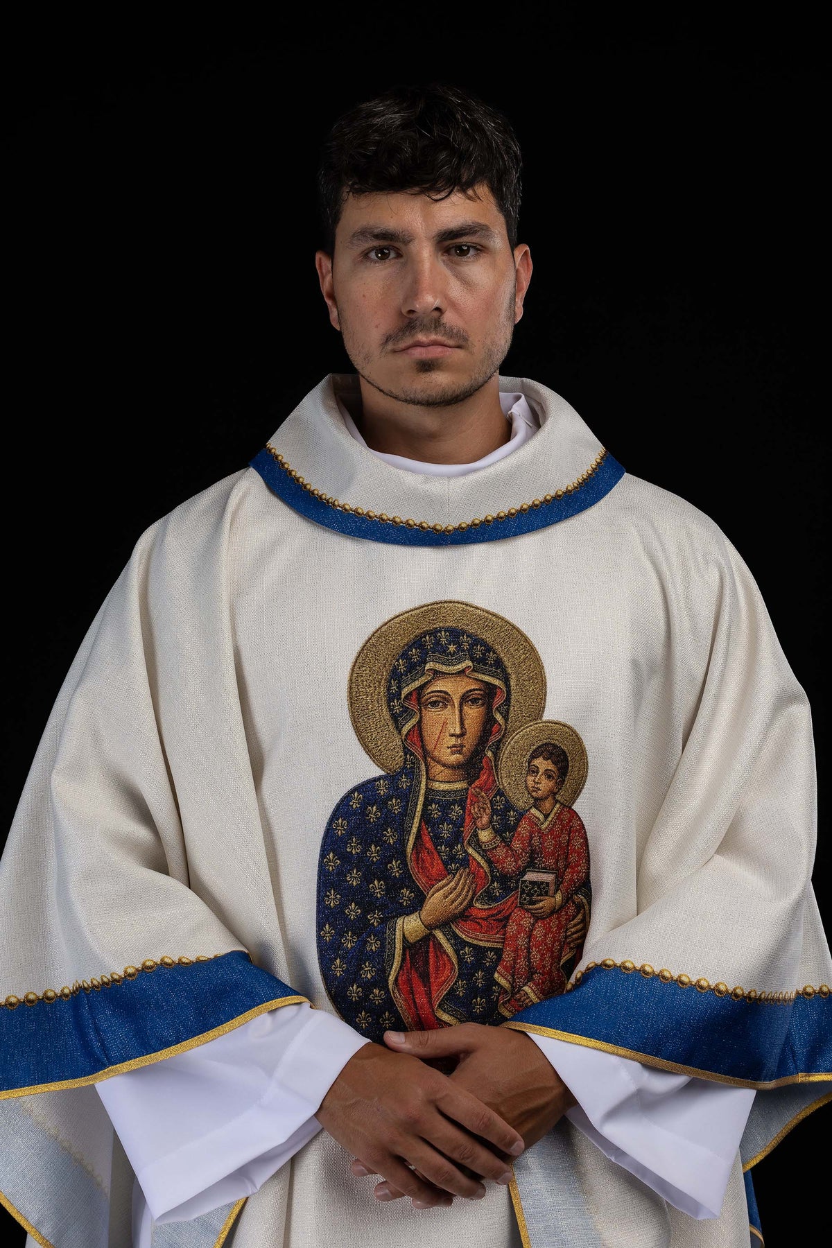 Ecru misnica s likom Gospe od Čenstohove