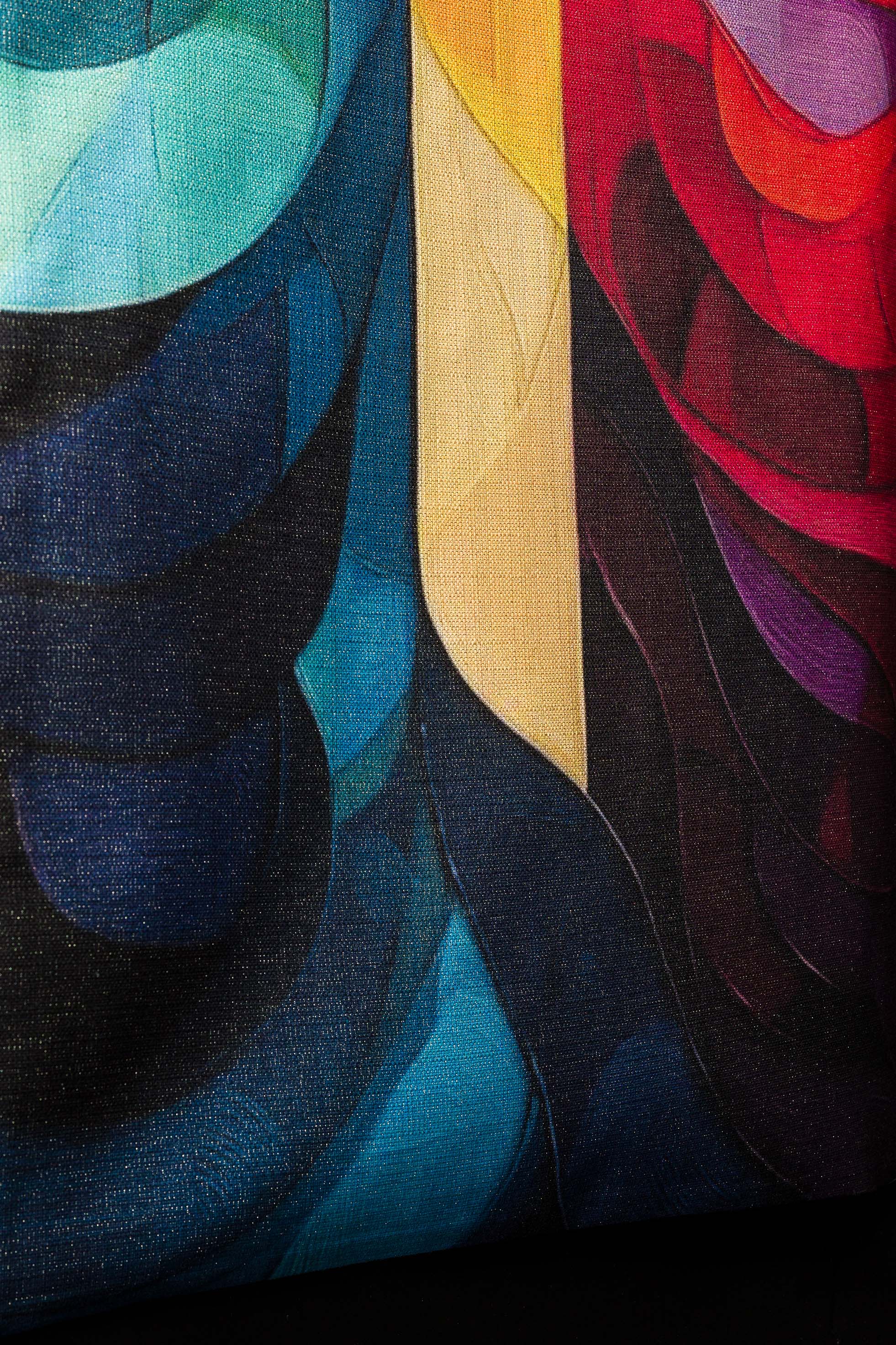 Drukowana Serweta na lektorium wielokolorowa z motywem krzyża - ORNATY.PL