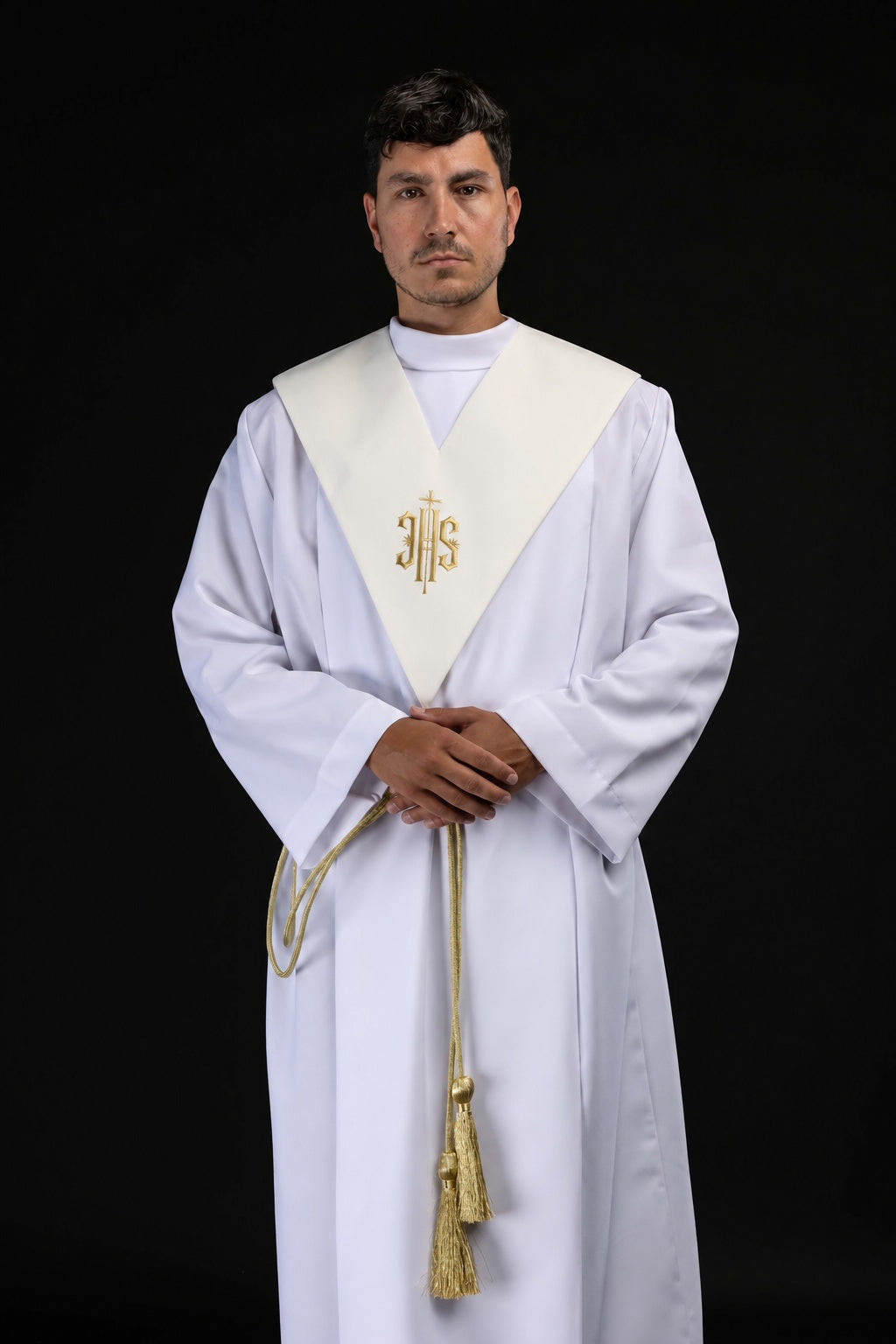 Lektorski palij boje ecru s vezom IHS