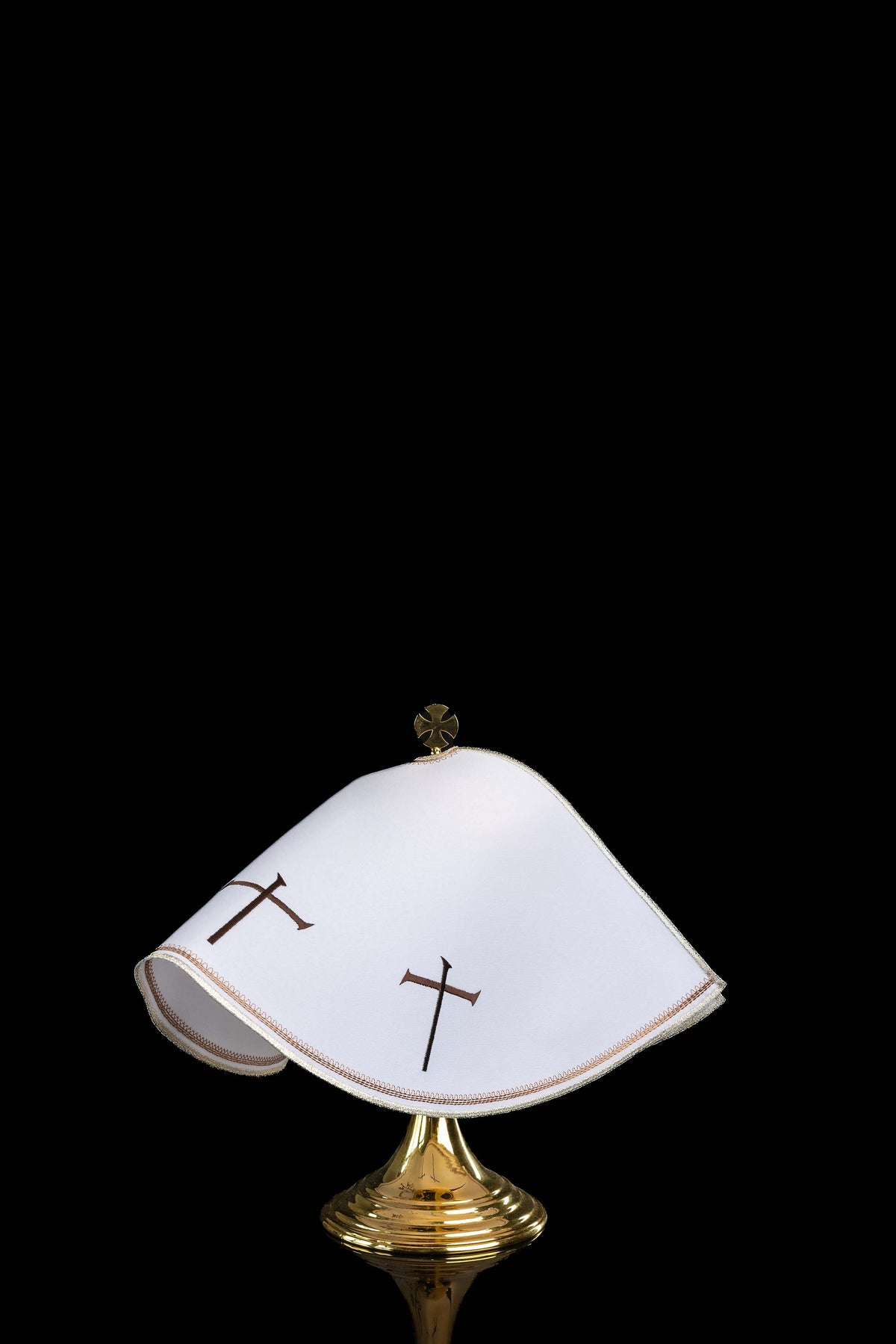 Velum za ciborij s franjevačkim vezom, 45 cm