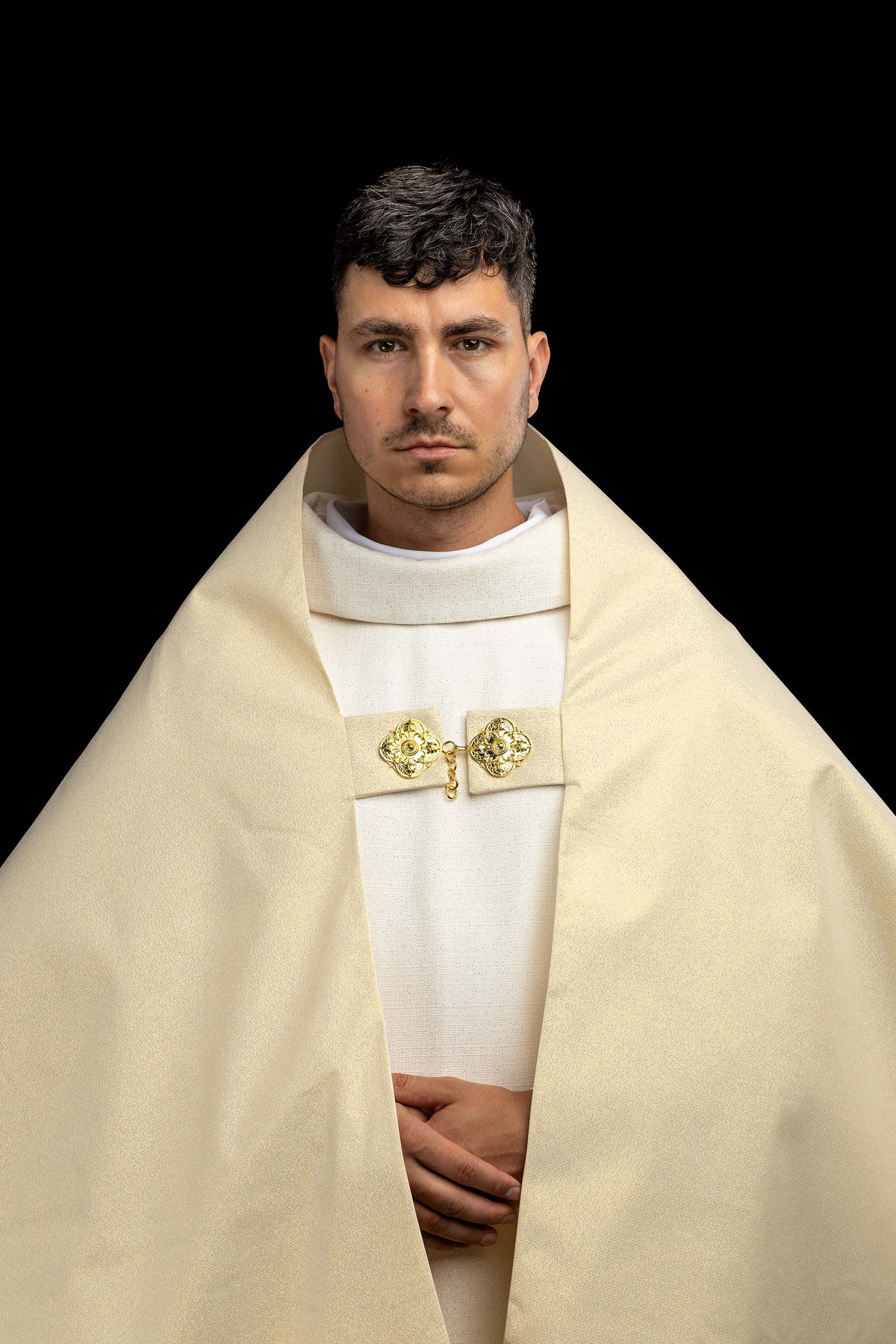 Liturgijski vezani veo IHS u zlatnoj boji