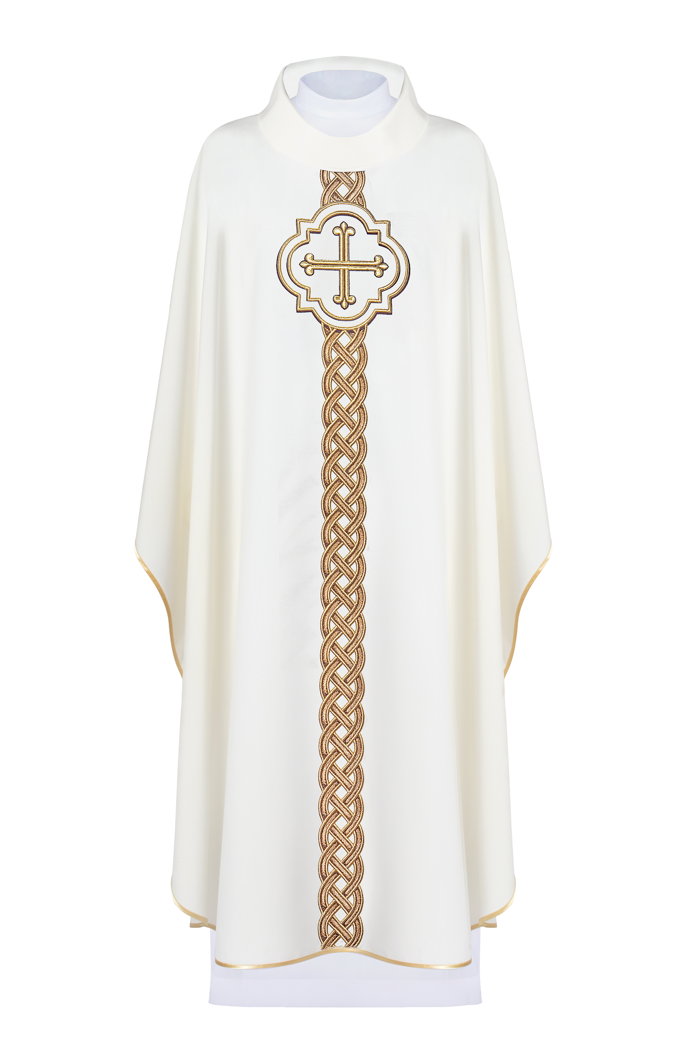 Liturgijsko ruho s izvezenim križem u boji slonovače