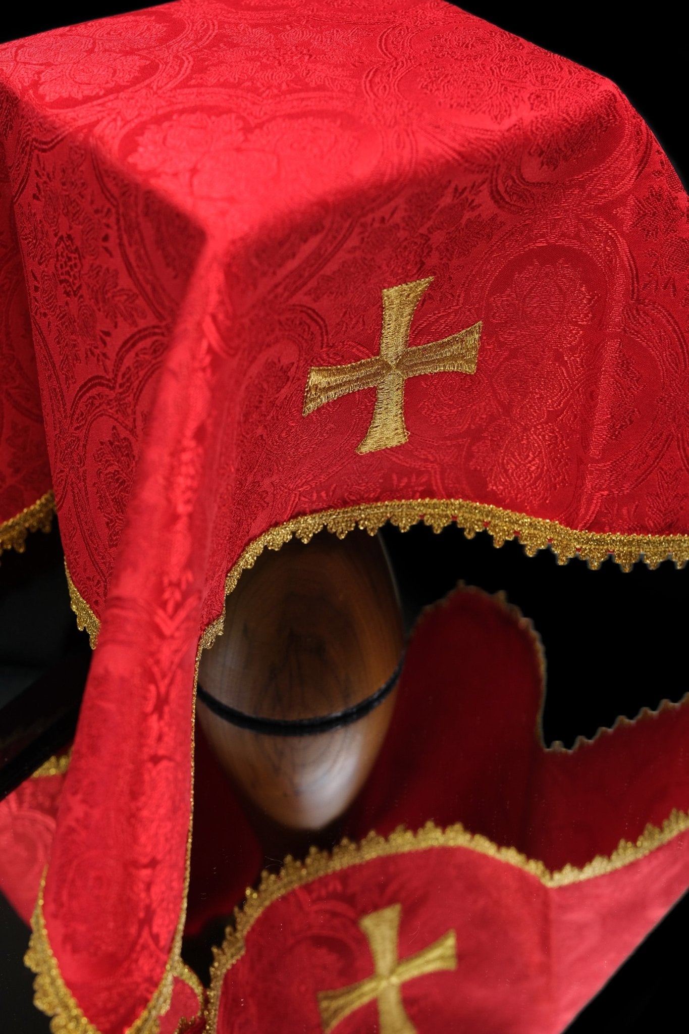 Zestaw żakardowych welonów na kielich w czterech kolorach liturgicznych